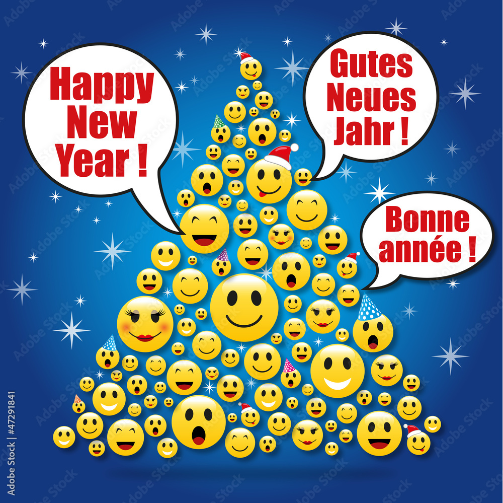 Sapin de Noël smileys-2 Sapin de Noël smileys-2