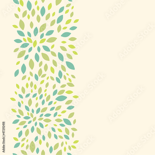 Vector leaf texture vertical seamless pattern background