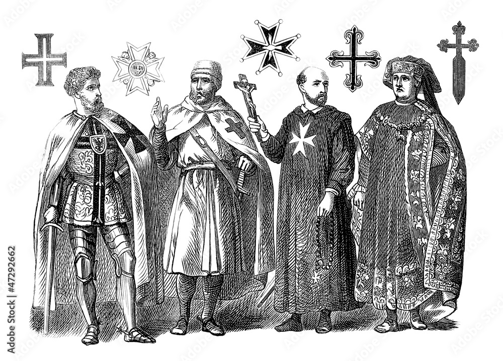 Obraz premium Crusaders - Croisés - Kreuzzüger - 13th century