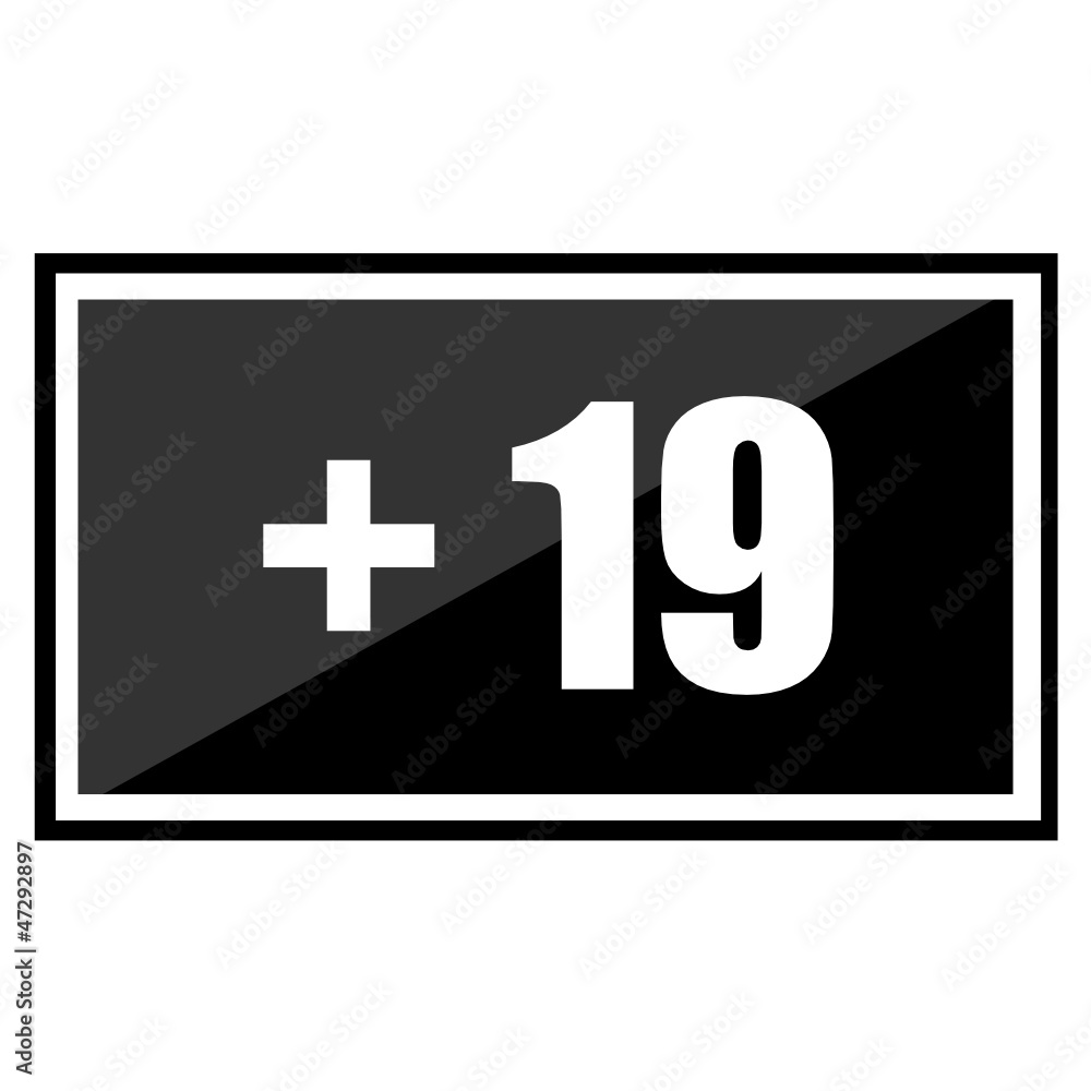 Fototapeta premium Restriction on age +19