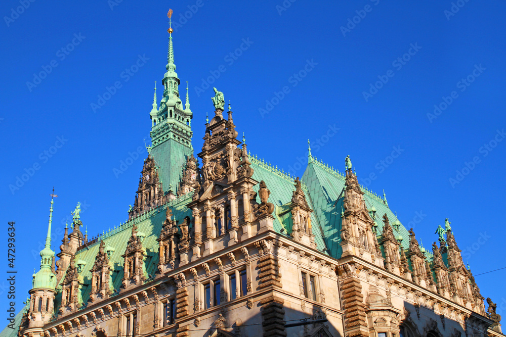Obraz premium Hamburger Rathaus