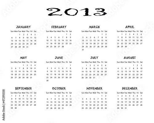 Calendar 2013