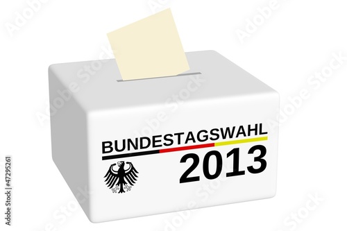 Wahlurne zur Bundestagswahl 2013