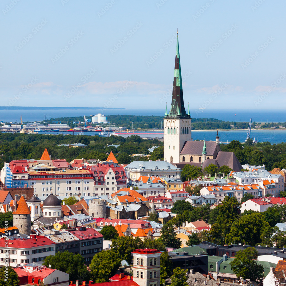 Old Tallinn summer view