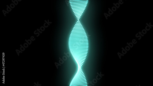 Rotation 3D DNA Structure