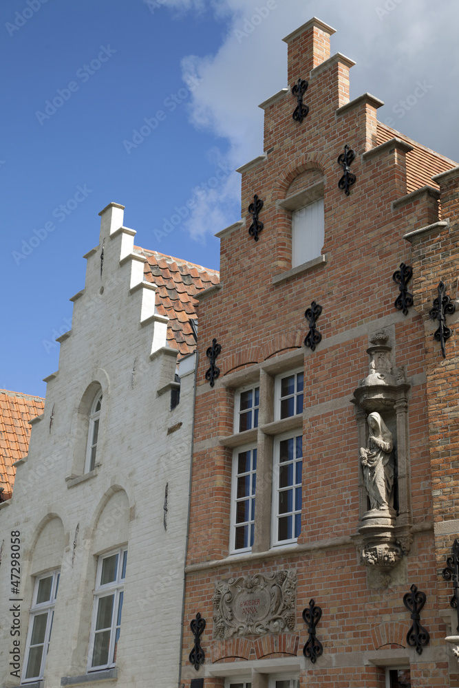 Historischer Giebel, Brügge, Belgien