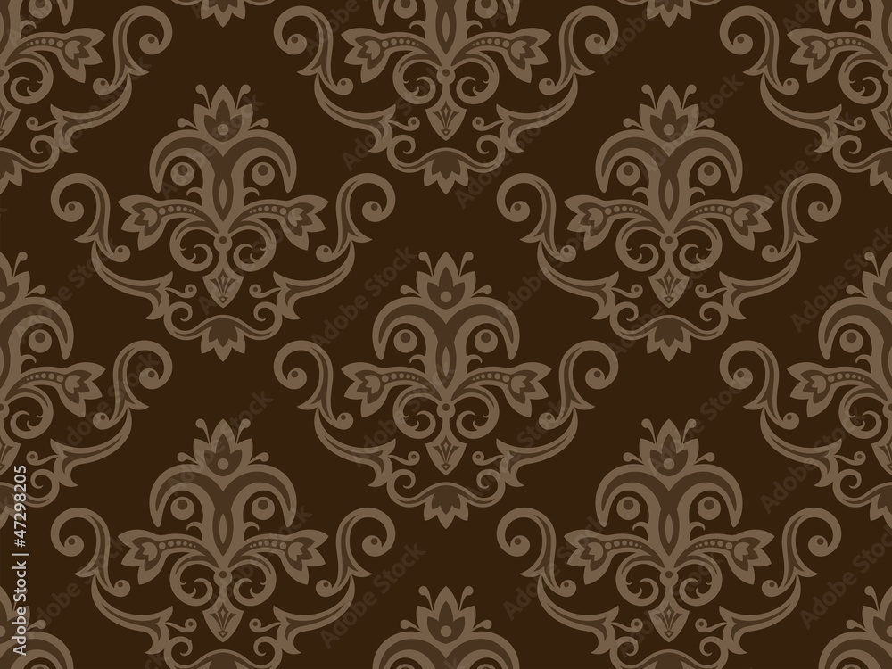 Obraz premium Seamless wallpaper. Vintage pattern wallpaper.
