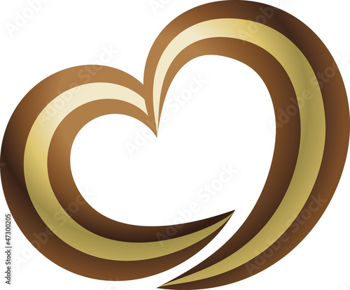 Love coffee and chocolate logo