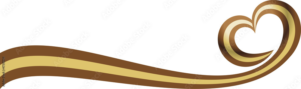 Fototapeta premium Banner love coffee and chocolate