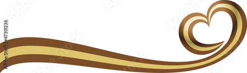 Banner love coffee and chocolate