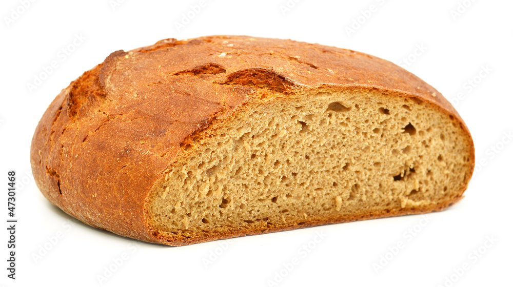 Bread from rye and wheat flour of a rough grinding