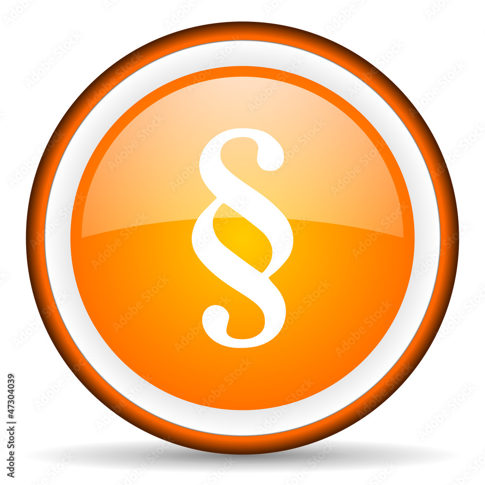 paragraph orange glossy circle icon on white background paragraph orange glossy circle icon on white background