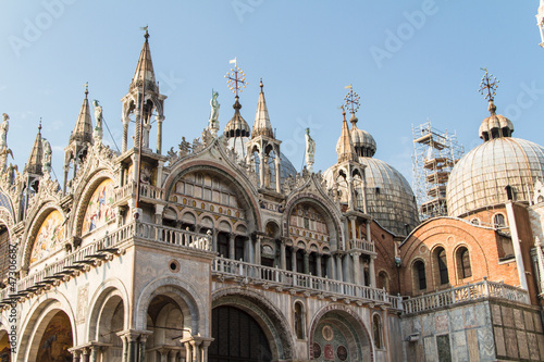Saint Marks Basilica, Cathedral, Church Statues Mosaics Details © Andrei Starostin