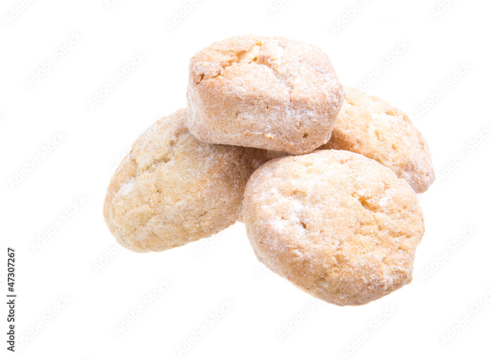 sweet cookies isolated on a white background sweet cookies isolated on a white background