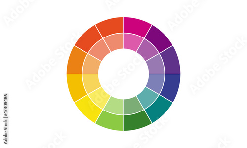 色相環のベクター素材
