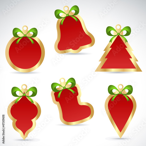 Christmas sale stickers and tags for discounts