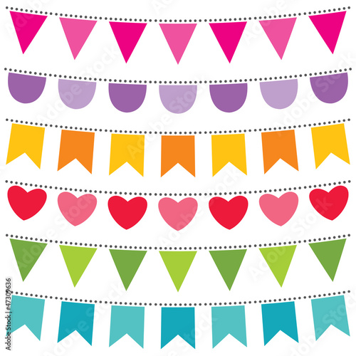 Bunting flags set