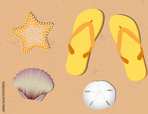 Sandy Beach Background