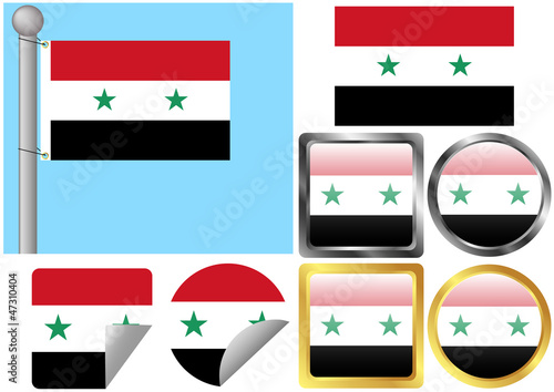 Flag Set Syria Free Download Flag Set Syria - GFXLoad