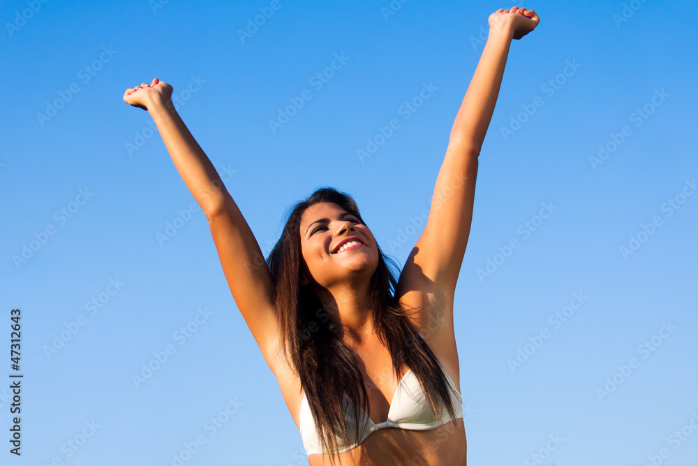 beautiful brunette woman having fun at the park beautiful brunette woman having fun at the park
