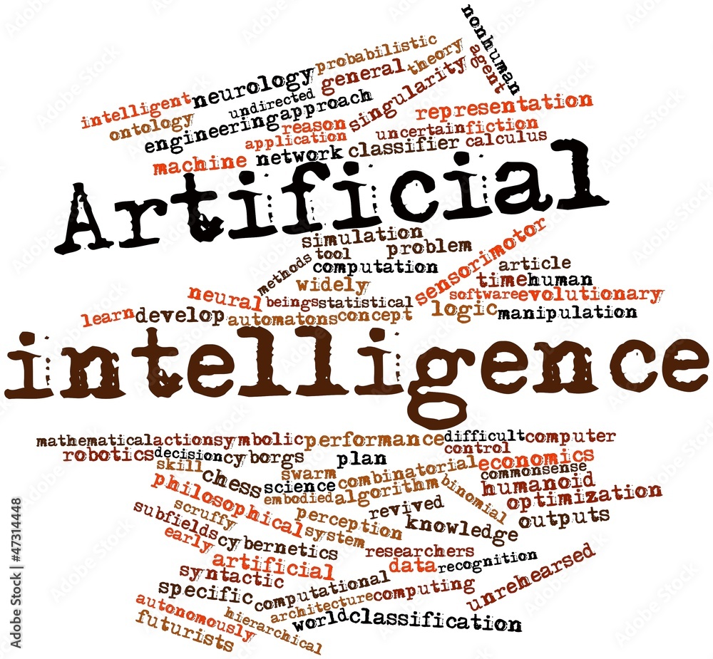 Word cloud for Artificial intelligence Stock Illustration | Adobe Stock