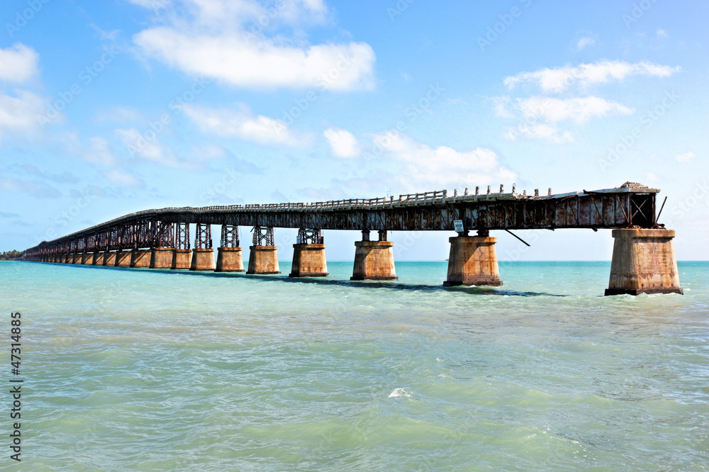 Old Railroad Bridge, Florida Keys, Florida, USA