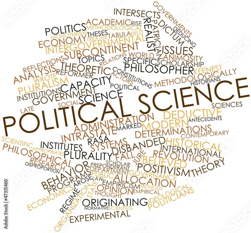 Word cloud for Political science