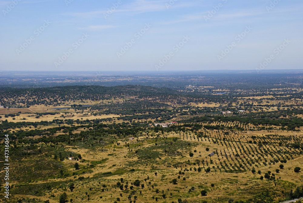 Dry landscape of Alentejo, Portugal