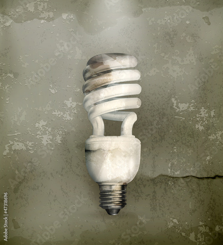 Energy saving lamp, old-style