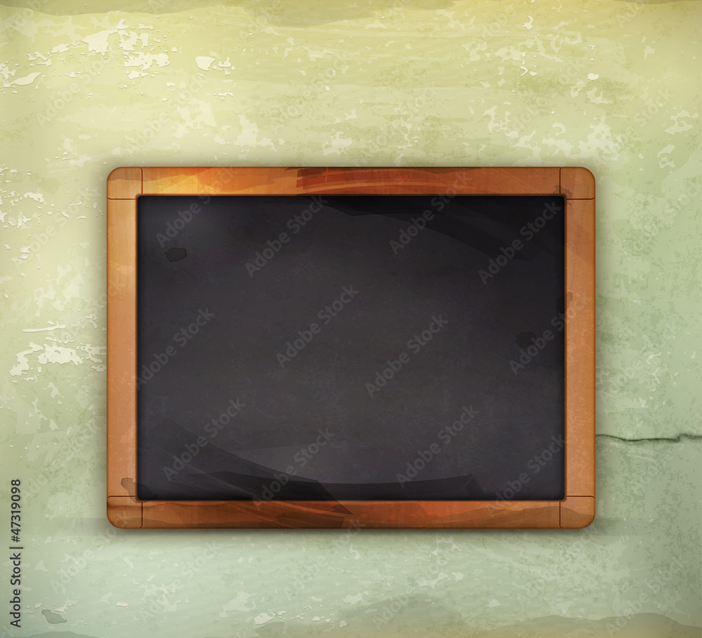 Fototapeta premium School Blackboard, old-style