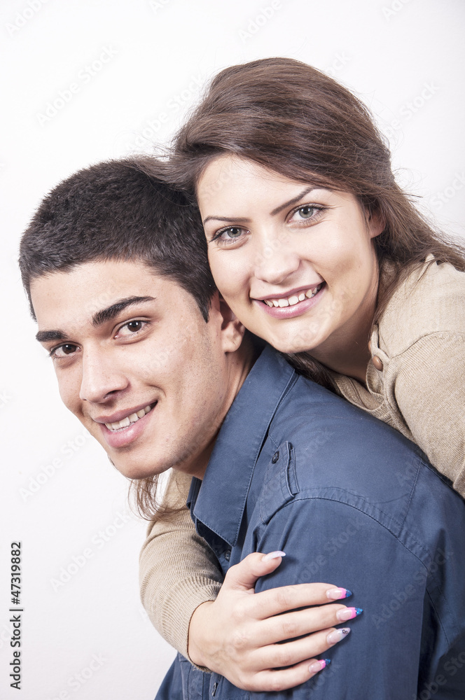 young couple smiling young couple smiling