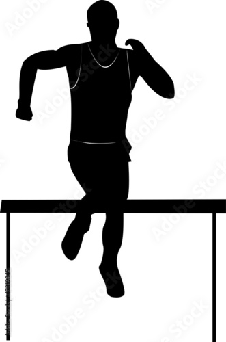 Hürdenlauf Läufer Leichtathletik