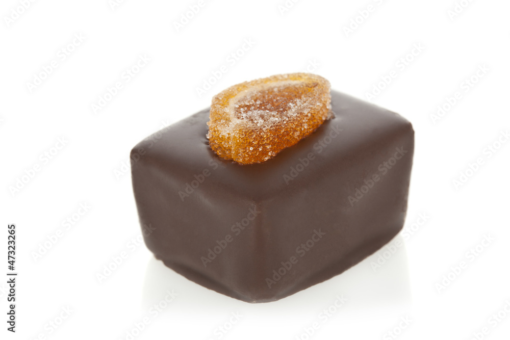 Gourmet chocolate truffle isolated on white background. Gourmet chocolate truffle isolated on white background.