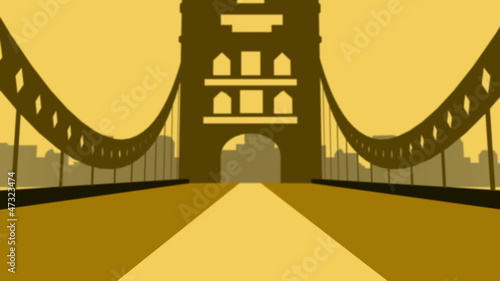 Catwalk Modal On Cartoon Bridge