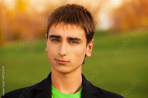 Portrait of confident young man