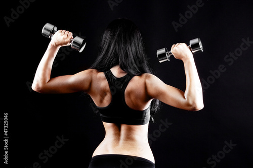 woman working out