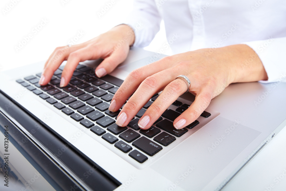 Hand with a computer mouse. Hand with a computer mouse.