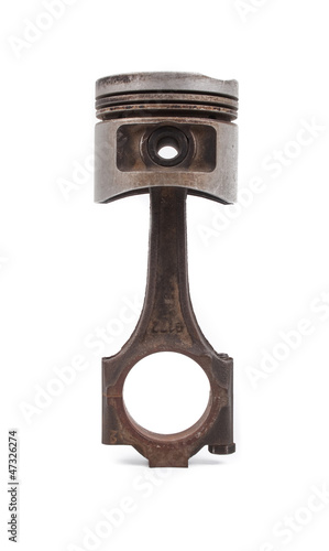 The piston with a rod