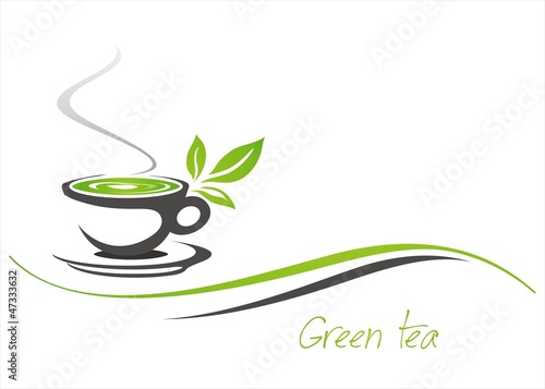 green tea, tea leaves , business logo design, India