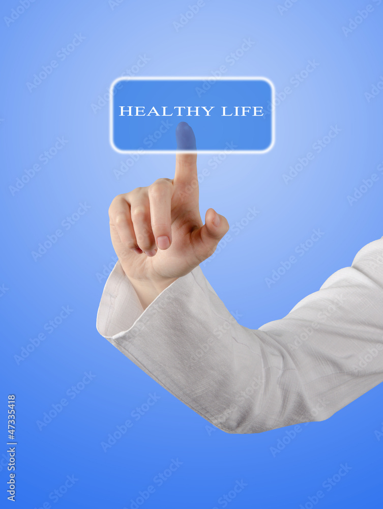 Button for healthy life Button for healthy life