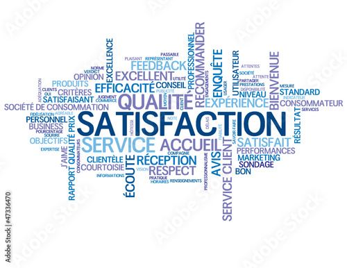 Nuage de Tags "SATISFACTION" (qualité service client garantie)