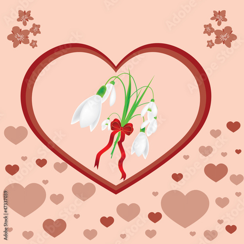 Mothers Day spring greeting card
