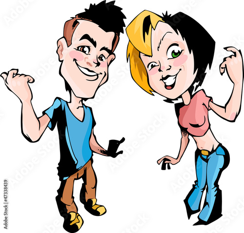 young boy and girl