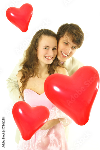 Young romantic valentine's couple