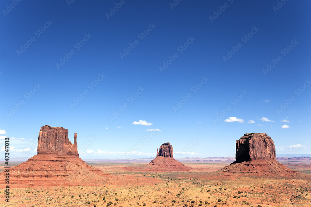 famous view of Monument Valley