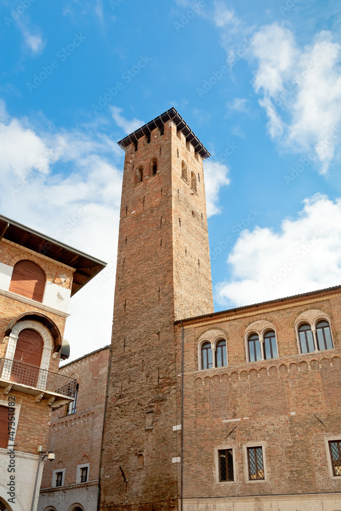 medieval tower in Padova, Italy