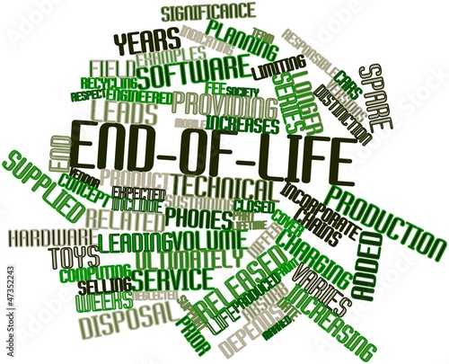 Word cloud for End-of-life