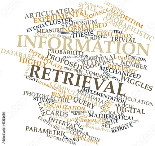 Word cloud for Information retrieval