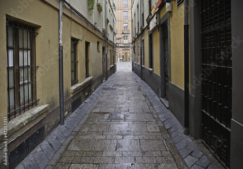 Old alley wet