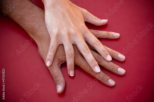 Hands of a Couple in Love